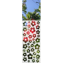 ROZ13 59x135 naklejka na okno wzory roślinne i zwierzęce - kwiaty